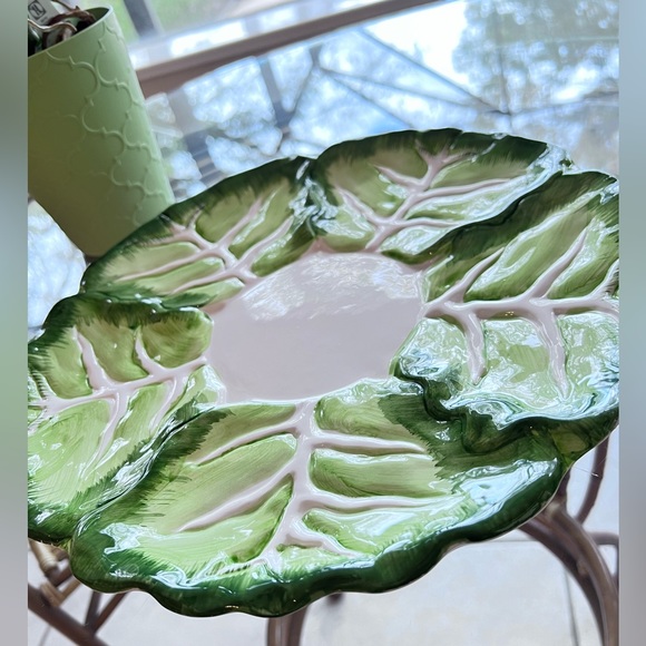 Vintage Ceramic Serving Platter by Palm Tree Co - Picture 3 of 9